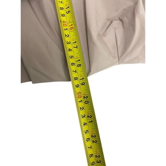 Zara Womens Jacket Large L Cropped Pleated Khaki Beige Full Zip 2753/034 NWT - Picture 9 of 10